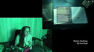 Naked BBW Brunette's Big Ass And Tits Bounce In Glasses Lake House Game Playthrough