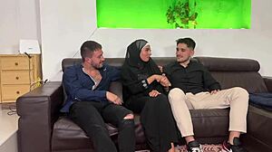 arab hijab girl double penetration aliyah yasin big cock slave