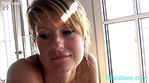 skinny oiled bdsm model candy whipped brutally on ass legs