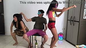 imagine mature brunettes dancing skirts up, shaking sensual butts for your excitement!