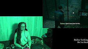Naked BBW Brunette's Big Ass And Tits Bounce In Glasses Lake House Game Playthrough