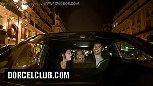 One night in Paris - blonde wife tempts old cuckold in lingerie?