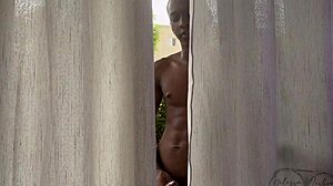 giant black cock from stepson's friend sets up hot dp