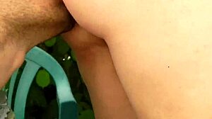 Licking Every Hairy Fold On Mature Chubby Woman's Fat Ass And Legs