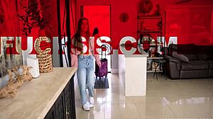 lola aiko juniper ren compete in kinky pov ass fuck game
