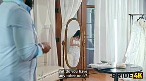 gorgeous bride cheats jumping big cock pre-wedding