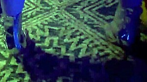 i strip in clear heels and miami booty dress on cheetah adora's tour bus showing off my bubble butt thong