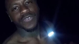 privately flashing my natural tits under moonlit jeans