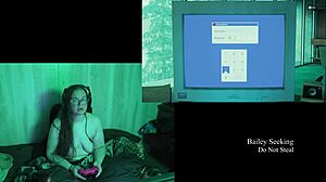 Naked BBW Brunette's Big Ass And Tits Bounce In Glasses Lake House Game Playthrough