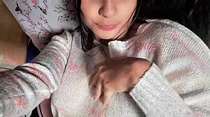 oh damn this colombian milf strips big tits and fingers her juicy vagina 😍🍑💦