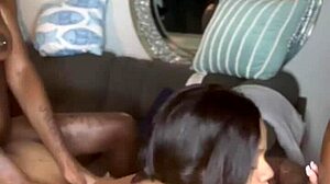 ebony babes rip clothes for juicy tight pussy 3some creampie.