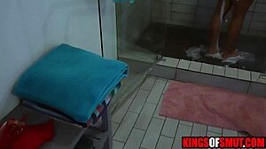 Girlfriend, ready for my cock to fuck your tanned pussy in the shower?