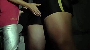 girls fly into mutual lesbian masturbation orgasms together hot and steamy