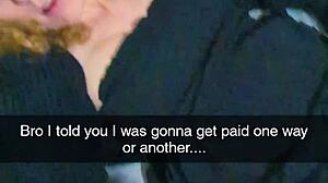 imagine your pregnant milf paying that debt on snapchat while your buddy watches her submit completely.