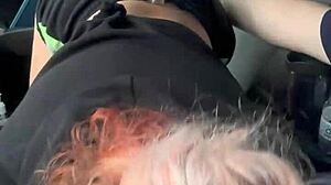 Raw Thrill Of Hooker's Public Blowjob Swallowing Cum