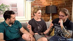 Charlie Forde Rides Dicks In Wild 3some Ass Licking And Squirting