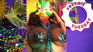 hey babe, check jessica grabbit flashing those huge natural tits at mardi gras with her rabbit toy.