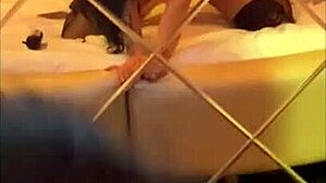 Alice fire delivers cute blowjob then takes monster cock hard in hotel with fake tits.