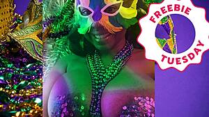 hey babe, check jessica grabbit flashing those huge natural tits at mardi gras with her rabbit toy.