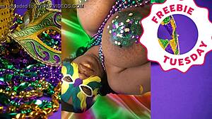 hey babe, check jessica grabbit flashing those huge natural tits at mardi gras with her rabbit toy.