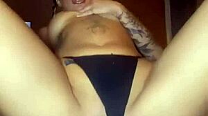 Tattooed Scottish Teen's After-School Anal Routine