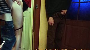 my wife sneaks off at party cuck hubby watches young lover cum on her