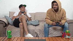 friends bet they cant seduce each others girlfriends ends in wild swinger 4some ass licking