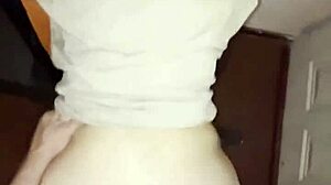 Real fat amateur bent over big ass doggystyle without condom sex tape