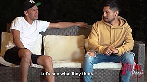 friends bet they cant seduce each others girlfriends ends in wild swinger 4some ass licking