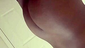 mirror selfie ass tease builds to solo masturbation orgasm