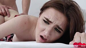 Kelsey Kage skips class for hardcore ass fucking creampie