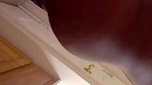 mirror selfie ass tease builds to solo masturbation orgasm