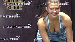 jacqueline fernandez's workout leaves little to the imagination... hot sweat dripping everywhere