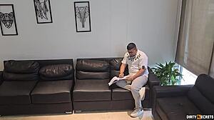 i secretly fuck my boss's petite brunette stepdaughter anal cowgirl doggystyle bedroom pussy licking behind his back!