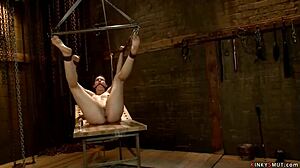 Bound lesbian slave, your buttplug's in—now take this rough anal choking deepthroat!