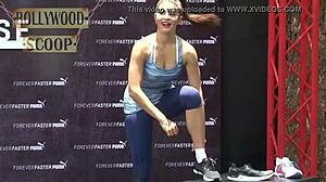 jacqueline fernandez's workout leaves little to the imagination... hot sweat dripping everywhere