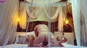 passionate deep french kissing milf wife sensual missionary pounding ass