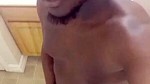 mirror selfie ass tease builds to solo masturbation orgasm