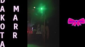 Dakota Marr's Hairy Pussy Striptease on Nebraska Pole.