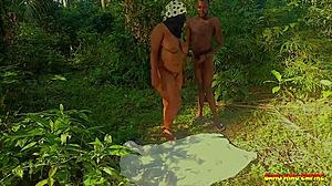 i pound my naughty ex-gf's hairy pussy deep in outdoor bush quickie