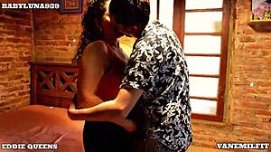 ebony fit wife caught us cheating and dominates interracial threesome
