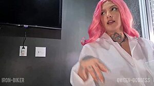 nurse in gloves gives seductive patient a fetish footjob happy ending service!