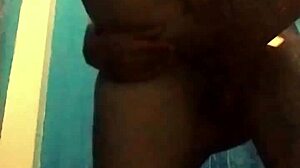 amateur latina milf couple shower fuck ends in hot facial