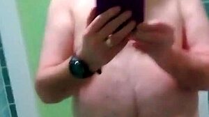 guy wanks his hard cock naked on cam