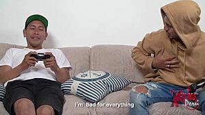 friends bet they cant seduce each others girlfriends ends in wild swinger 4some ass licking