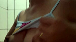 skinny latina neighbor's pussy milked outdoors after his hungry workout feast