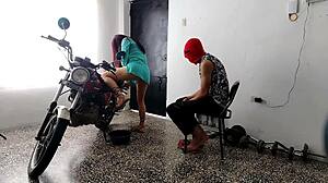 hey innocent neighbor surprised me with her kinky curvy ass shakes