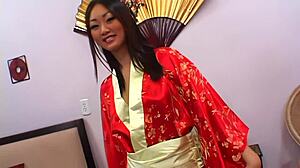 fucking hot japanese evelin lin in heels and lingerie