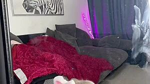 bunny girl bounces on big cock craving hot cum