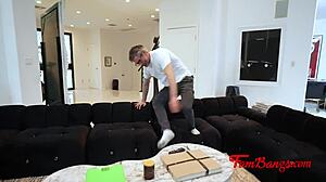 Double breeding ex-boss's pregnant milf and teen